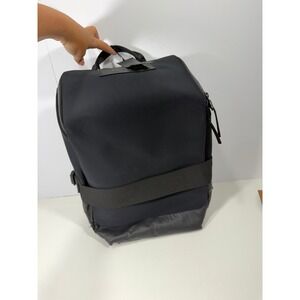 Y-3 Yohji Yamamoto Qasa Small Backpack Black Noir Neoprene Bag NEW with flaw